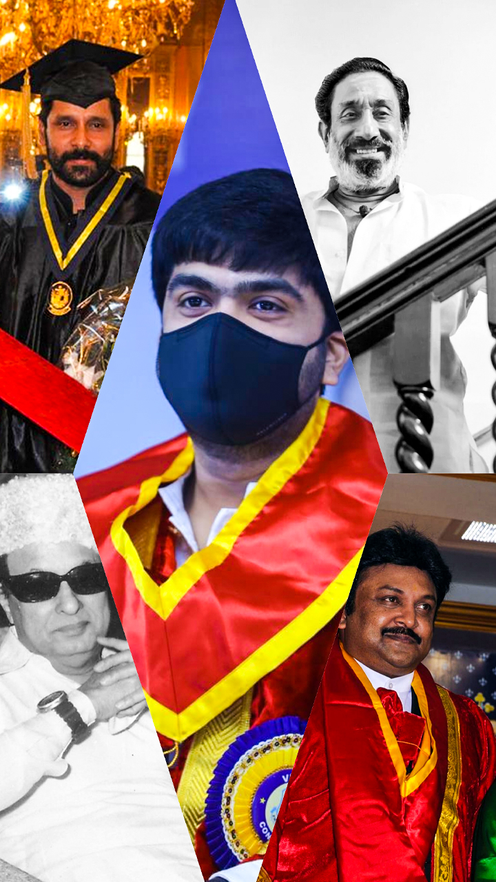 Kollywood actors with Honorary doctorates