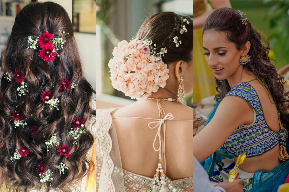 4 Quick Open Hair Hairstyles For Lehenga - Wedding Hairstyles | Simple  Hairstyles - YouTube