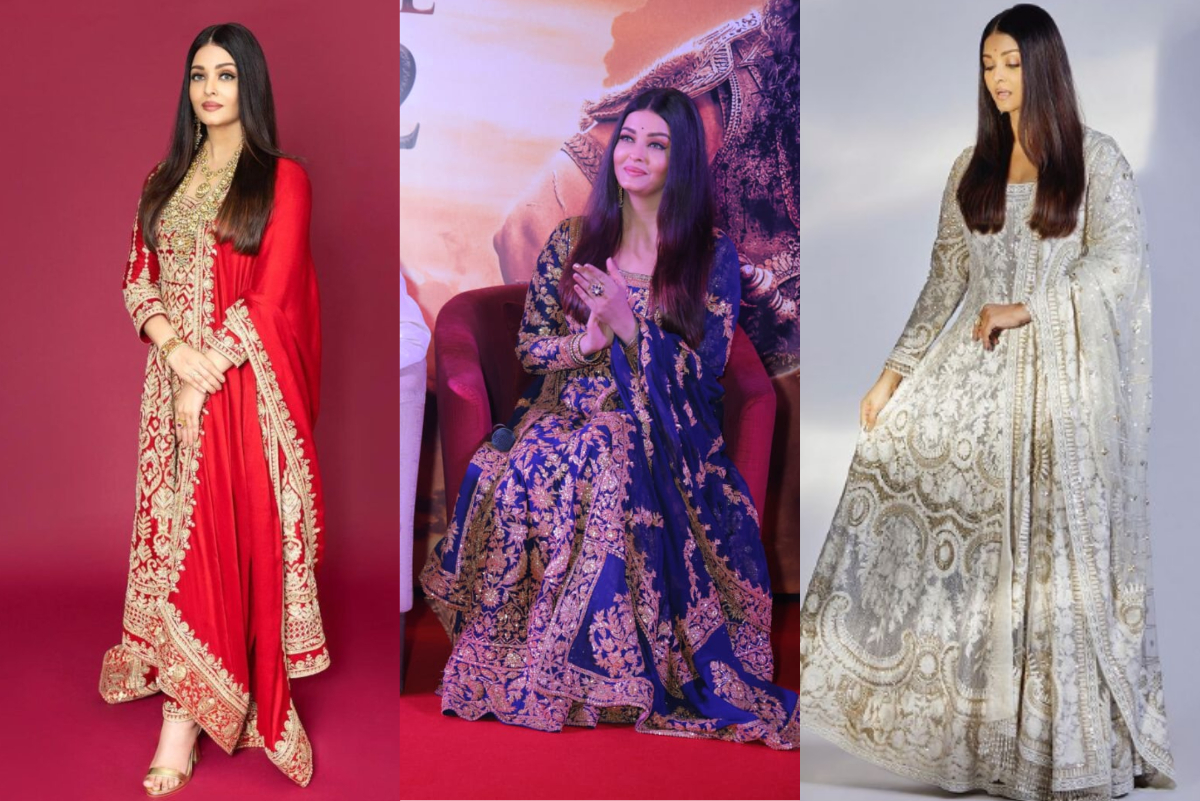 Get inspired from Aishwarya Rai Bachchan's Anarkali looks from Ponniyin Selvan promotions