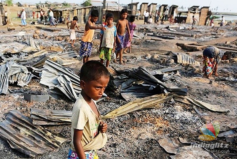Fire breaks out at Rohingya refugees’ camp at Delhi’s Kalindi Kunj