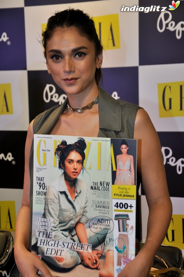 Aditi Rao Hydari Launches Grazia Magazine's Latest Cover