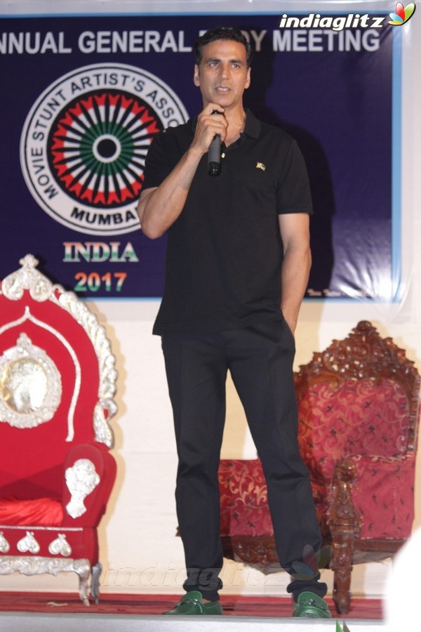 Akshay Kumar attends Movie Stunt Artist's Committees General Body Meeting