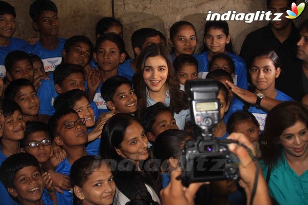 Alia Bhatt at Special Screening of 'Beauty And The Beast' With NGO Kids