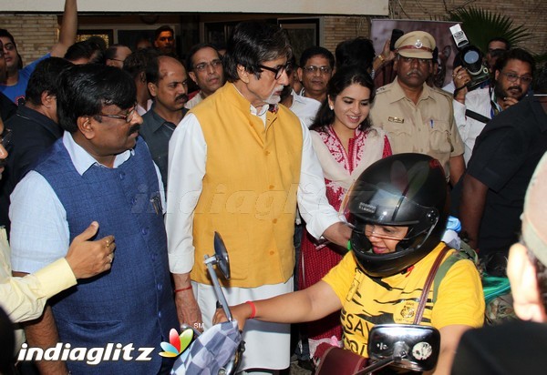 Amitabh Bachchan Flags Off Tiger Conservation Bike Rally