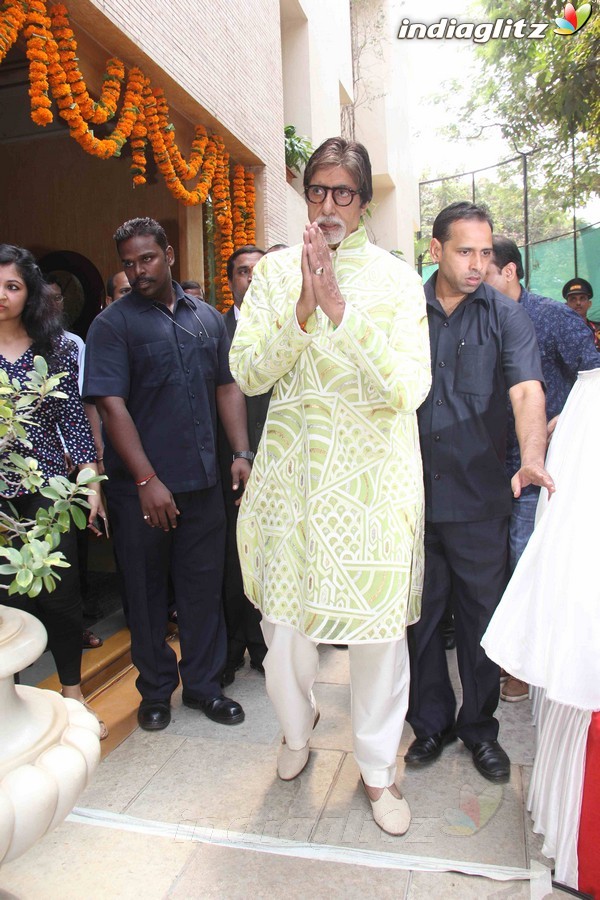 Amitabh Bachchan Celebrates 73rd Birthday with Media