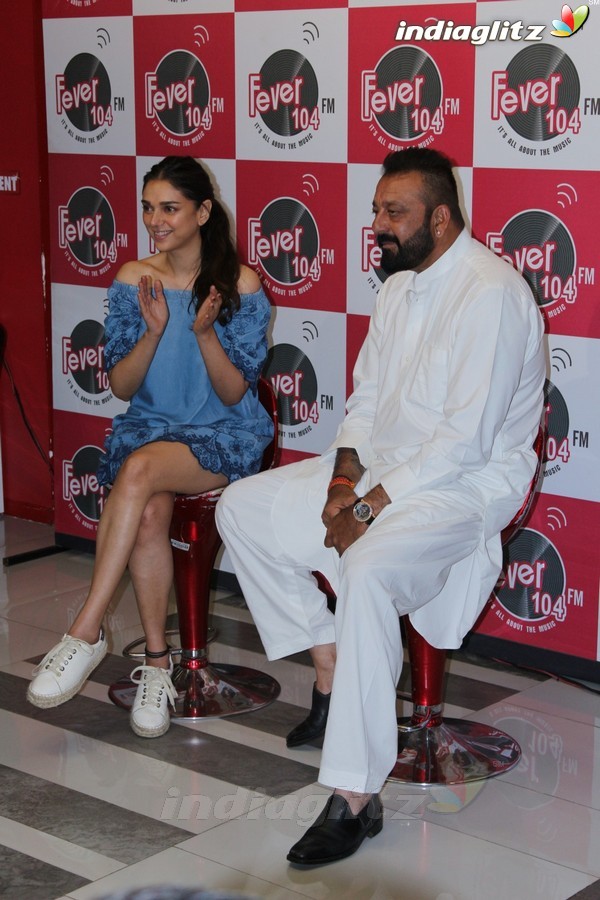 Sanjay Dutt & Aditi Rao Hydari at 'Bhoomi' at Fever 104 FM