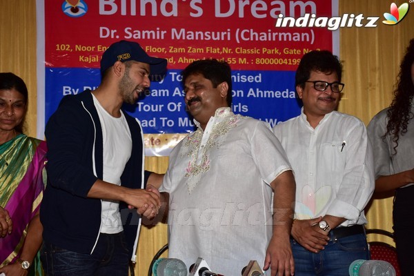 Varun Dhawan Meets NGO's Blind Dreams Kids
