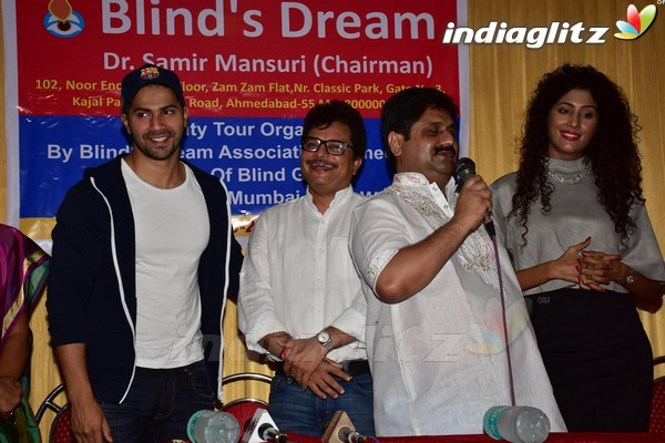 Varun Dhawan Meets NGO's Blind Dreams Kids