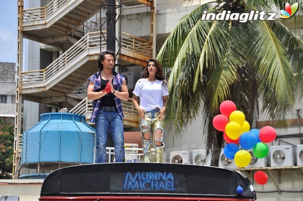 Tiger Shroff & Nidhhi Agerwal at 'Ding Dang' Song Launch from 'Munna Michael'