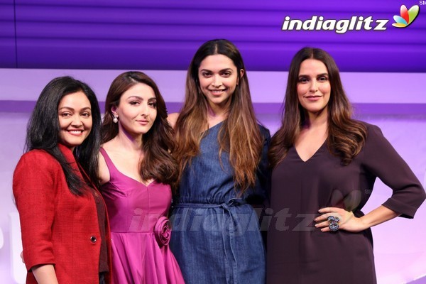 Deepika, Soha, Neha Dhupia at Launch of Gillette Venus Breeze