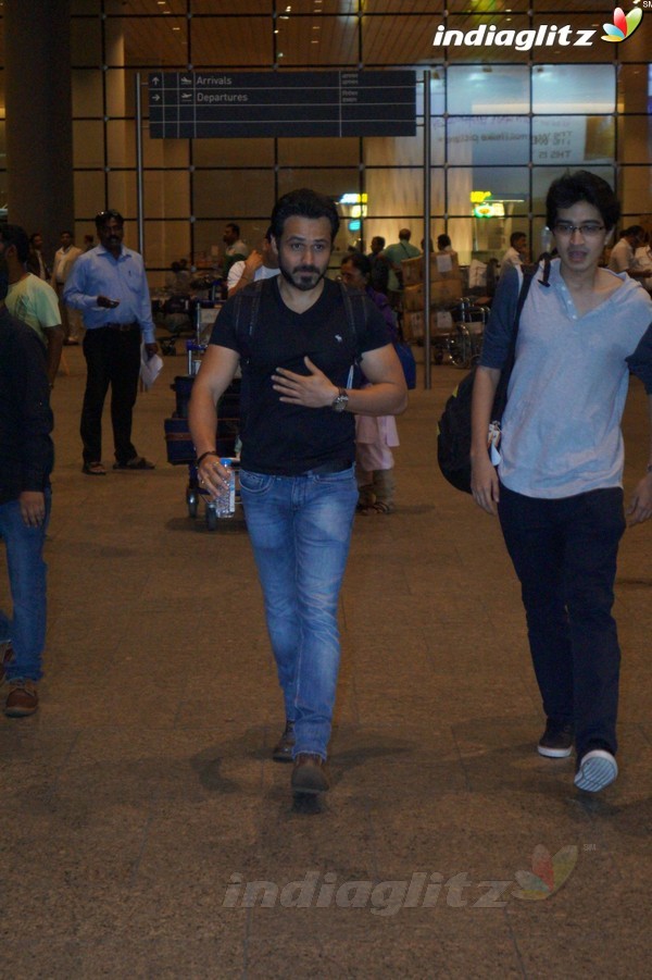 Emraan Hashmi & Jimmy Shergill Spotted at Airport