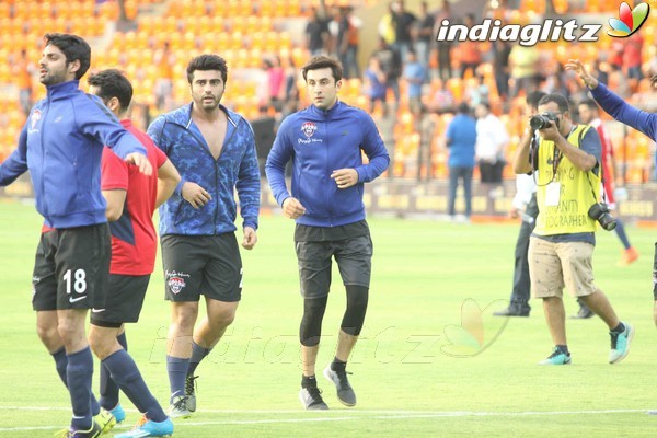 Abhishek, Ranbir, M S Dhoni, Virat Play Football for Charity