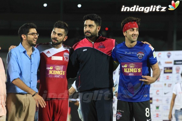 Abhishek, Ranbir, M S Dhoni, Virat Play Football for Charity