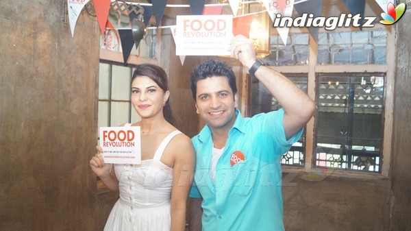 Jacqueline Fernandez and Chef Jamie Oliver Spread Awareness About Child Nutrition