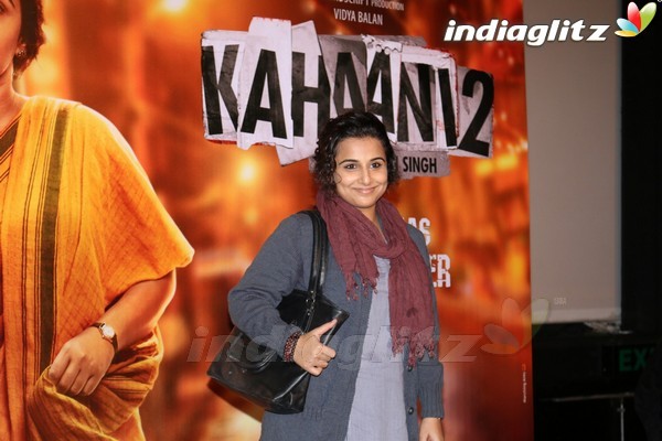 Vidya Balan at 'Kahaani 2 - Durga Rani Singh' Trailer Launch