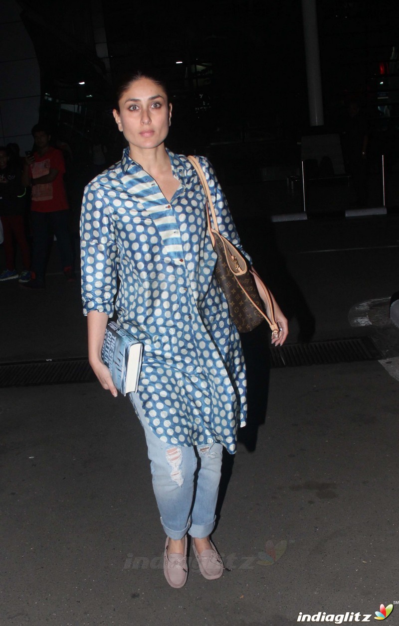 Kareena Kapoor Snapped at Domestic Airport