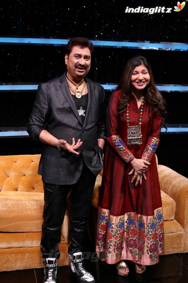 Kumar Sanu & Alka Yagnik at Semi Final of The Voice India Season 2