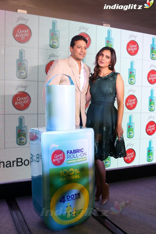 Lara Dutta, Mahesh Bhupathi Launch Good Night New Home Repellents