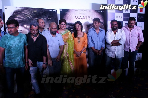 Raveena Tandon at Trailer Launch of Film 'Maatr'