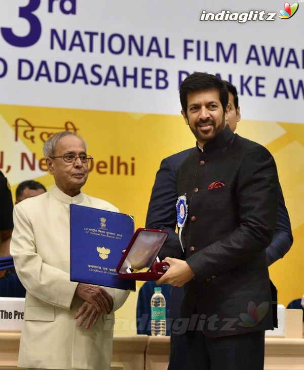 Amitabh, Kangana, Sanjay Leela Bhansali at 63rd National Film Awards