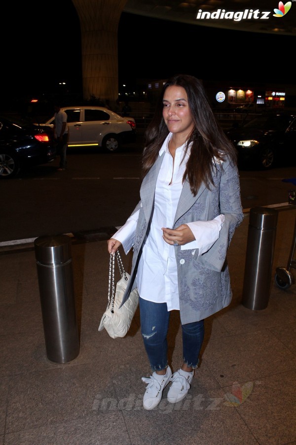 Neha Dhupia Spotted at Airport