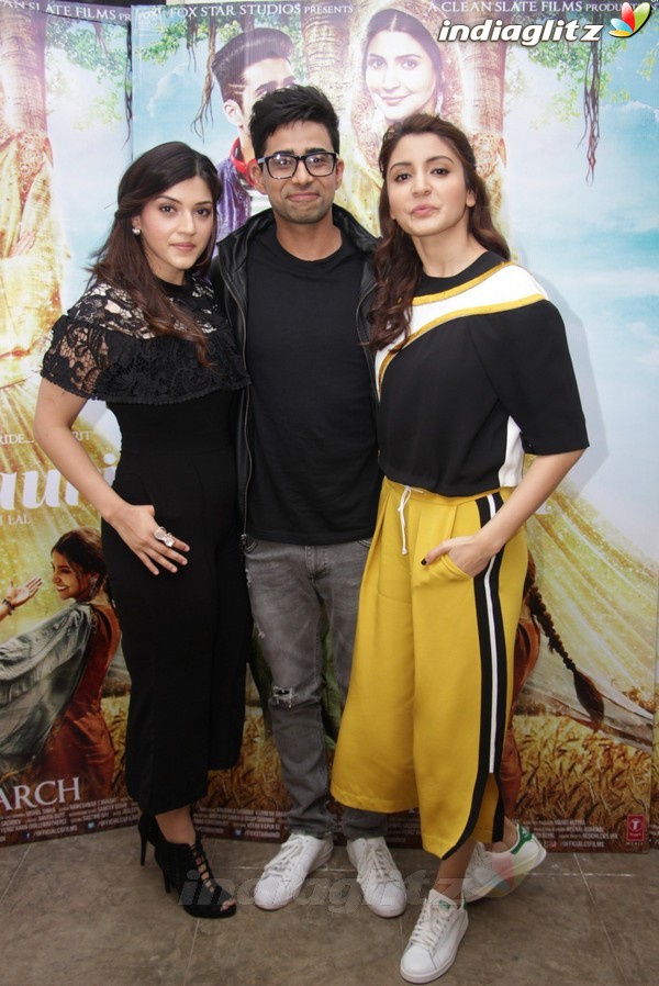 Anushka Sharma, Suraj Sharma & Mehrene Kaur Pirzada at 'Phillauri' Media Interview