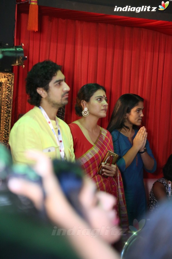 Kajol & Alia Bhatt Visit North Mumbai Durga Puja 2016