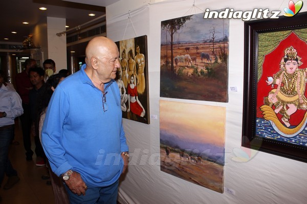 ​Prem Chopra & Anup Jalota at International Art Exbhibition