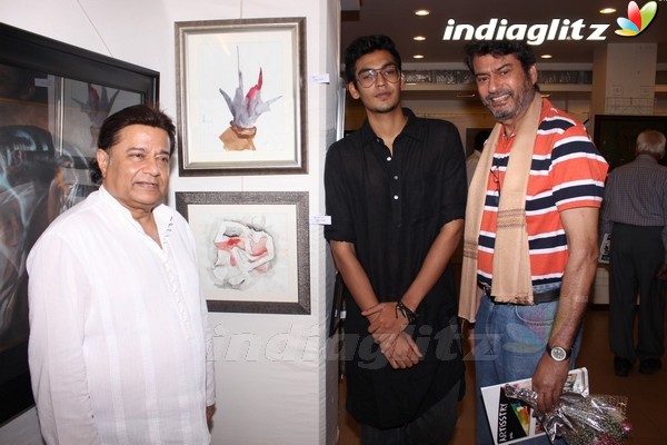 ​Prem Chopra & Anup Jalota at International Art Exbhibition