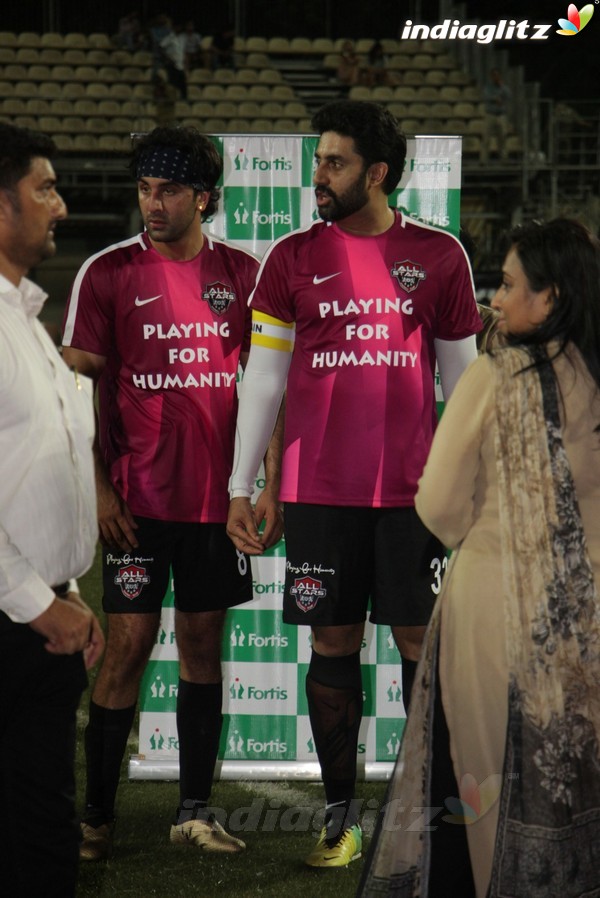 Ranbir Kapoor & Abhishek Bachchan at Grand Gala Football Match