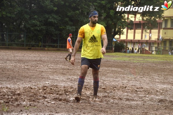 Ranbir Kapoor Spotted Practicing Football