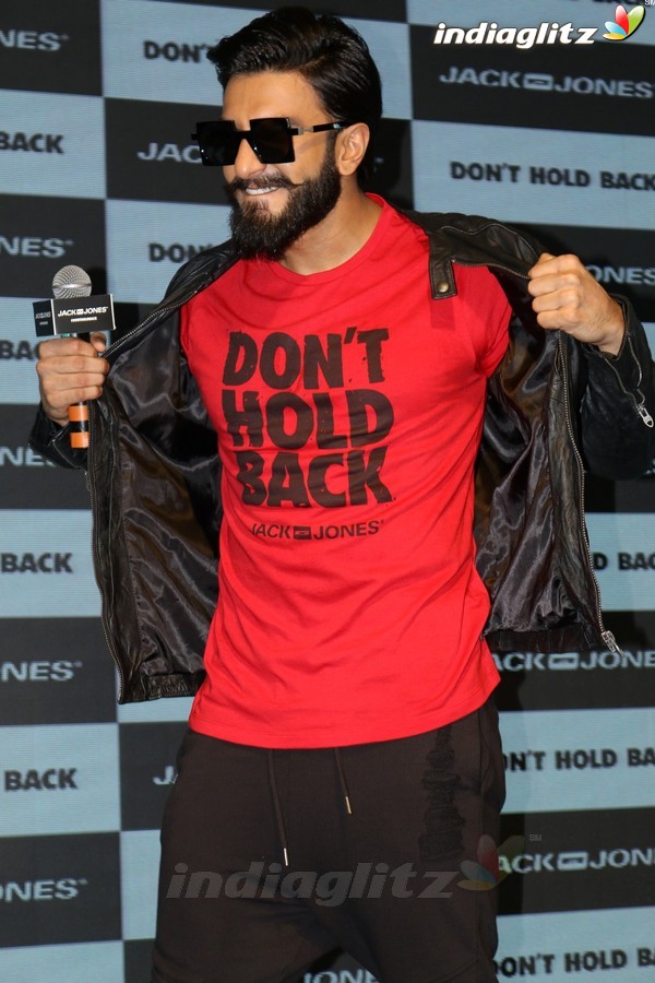 Ranveer Singh at Launch of Jack & Jones Association Don't Hold Back