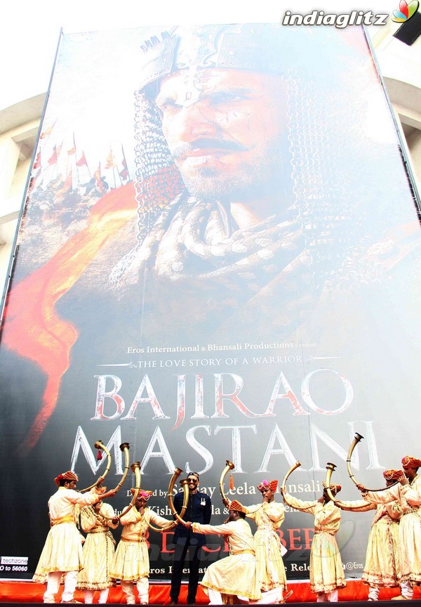 Ranveer Singh Unveils 'Bajirao Mastani' First Look Poster