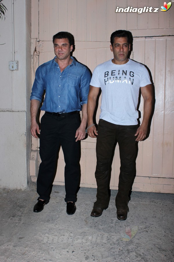 Salman & Sohail Spotted at Mehboob Studio
