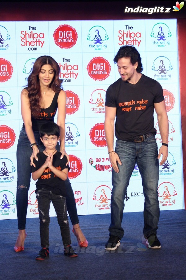 Tiger Shroff at Launch of Shilpa Shetty's Wellness Series