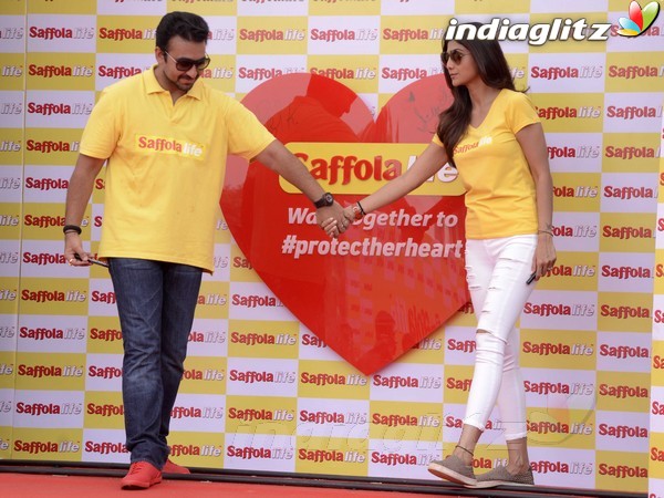 Shilpa Shetty, Raj Kundra Celebrate World Heart Day