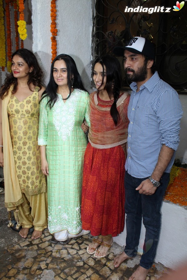 Shraddha Kapoor Celebrates Ganesh Chaturthi With Family at Home