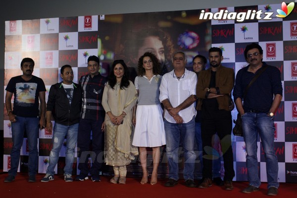 Kangana Ranaut & Hansal Mehta at Trailer Launch of 'Simran'