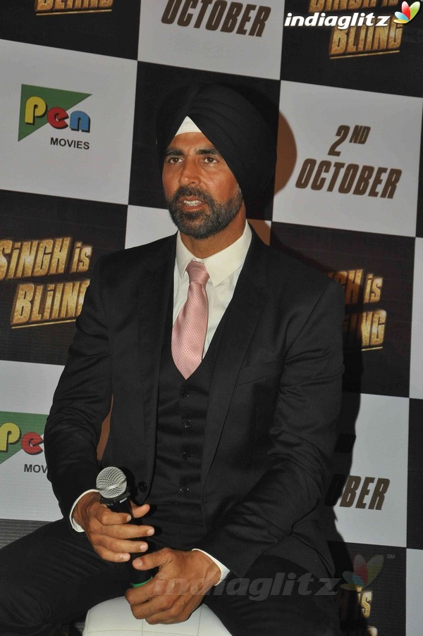 Akshay, Amy, Prabhudeva at 'Singh Is Bliing' Trailer Launch