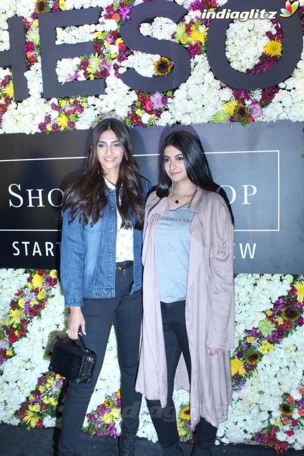 Sonam Kapoor & Rhea Kapoor at 'Rheson' A New Clothing Brand Launch