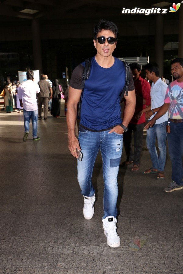 Sonu Sood Spotted at Airport