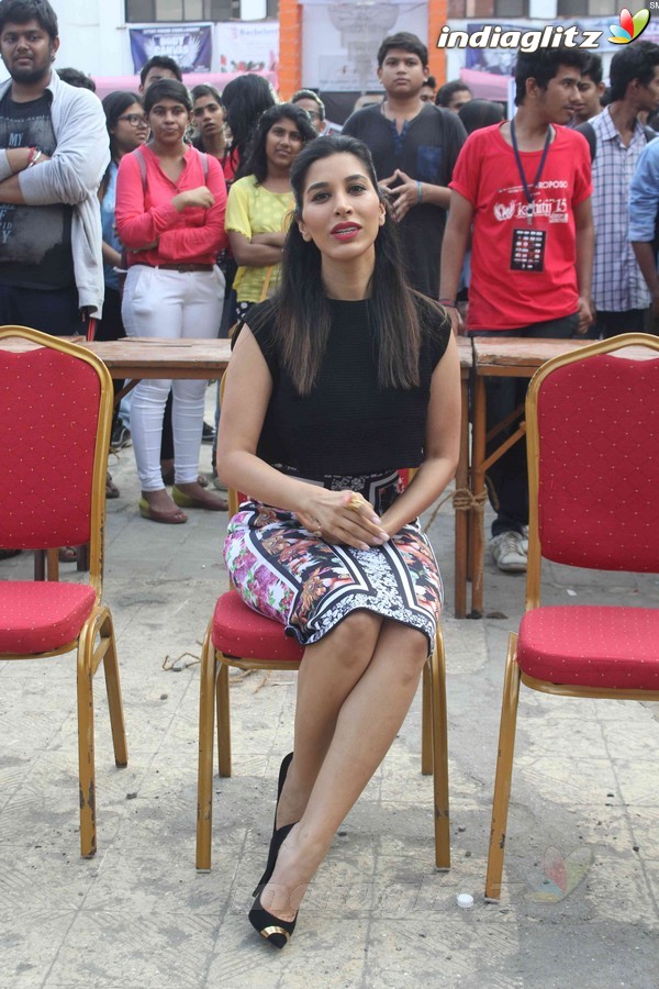 Sophie Chaudhary attends Mithibai College Festival