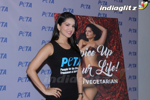 Sunny Leone Launches PETA Newest Vegetarian Campaign