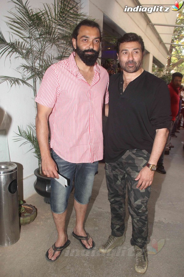 Sunny Deol, Bobby Deol Snapped together at Sunny Super Sound