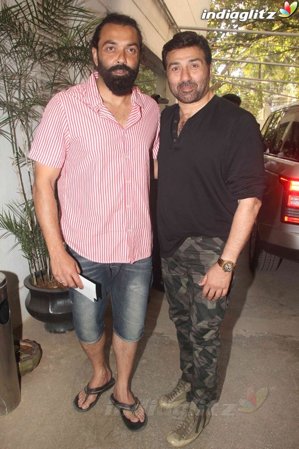 Sunny Deol, Bobby Deol Snapped together at Sunny Super Sound