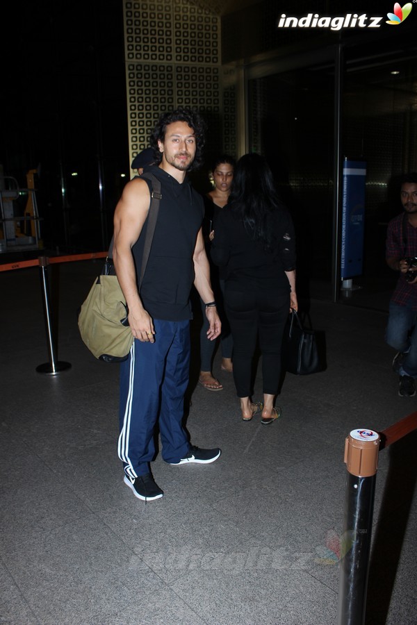 Tiger Shroff Spotted at International Airport