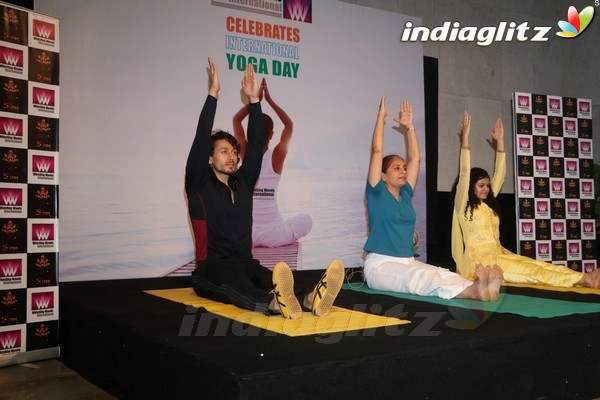 Tiger Shroff Celebrates World Yoga Day at Whistling Woods