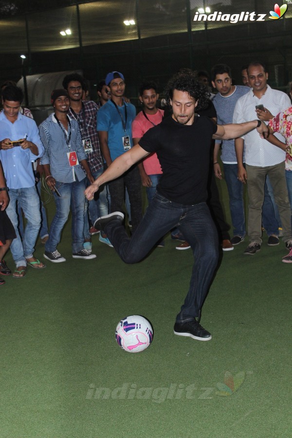 Tiger Shroff & Adah Sharma at Launch of Second Edition of Super Soccer Tournament