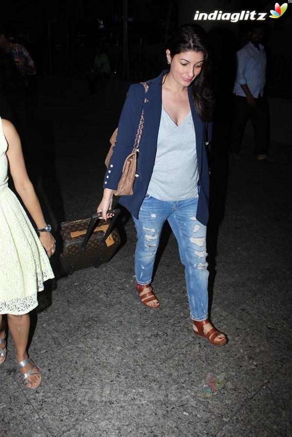 Twinkle Khanna Spotted at International Airport