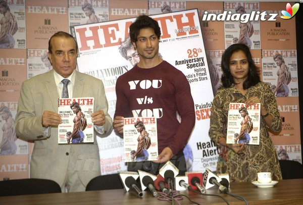 Vidyut Jamwal & Bipasha Basu at Health & Nutrition Magazine Launch
